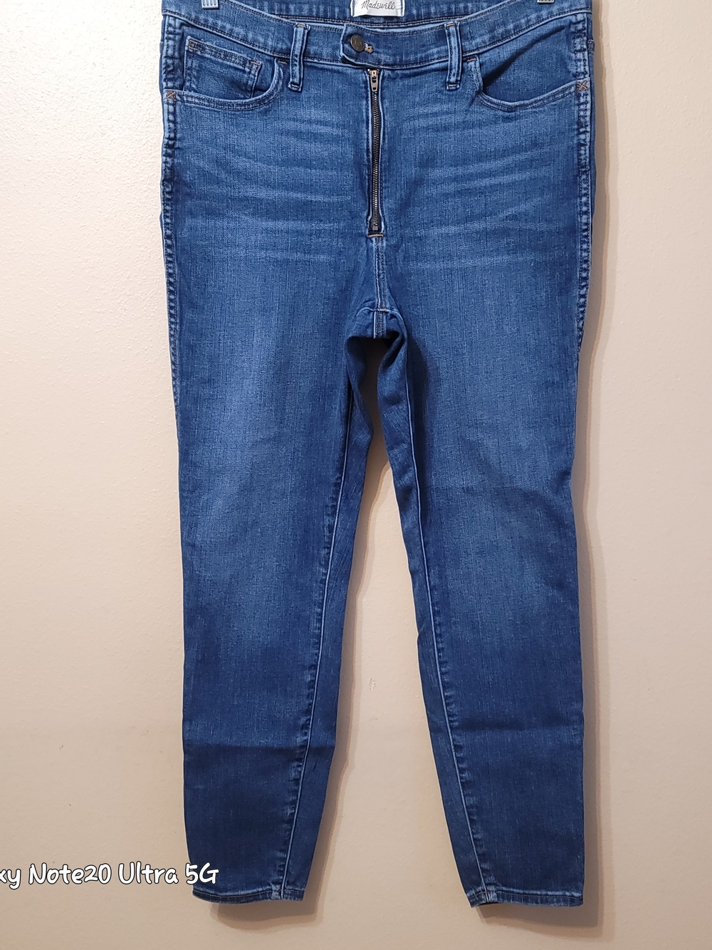 Madewell 10" High-Rise Roadtripper Jeans Exposed Zip-Front Edition 31